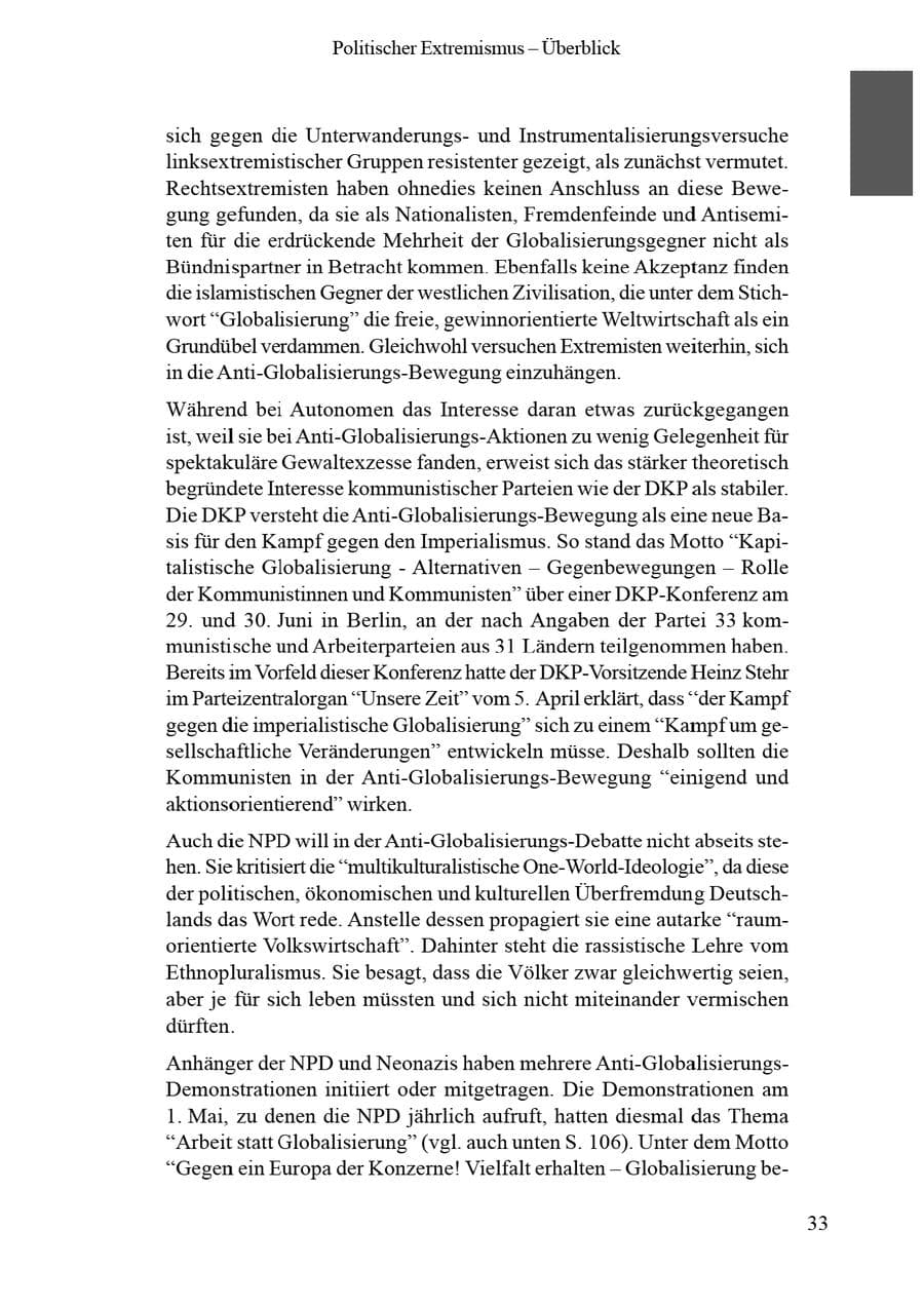Seite 37 des Verfassungsschutzbericht 2002 Brandenburg