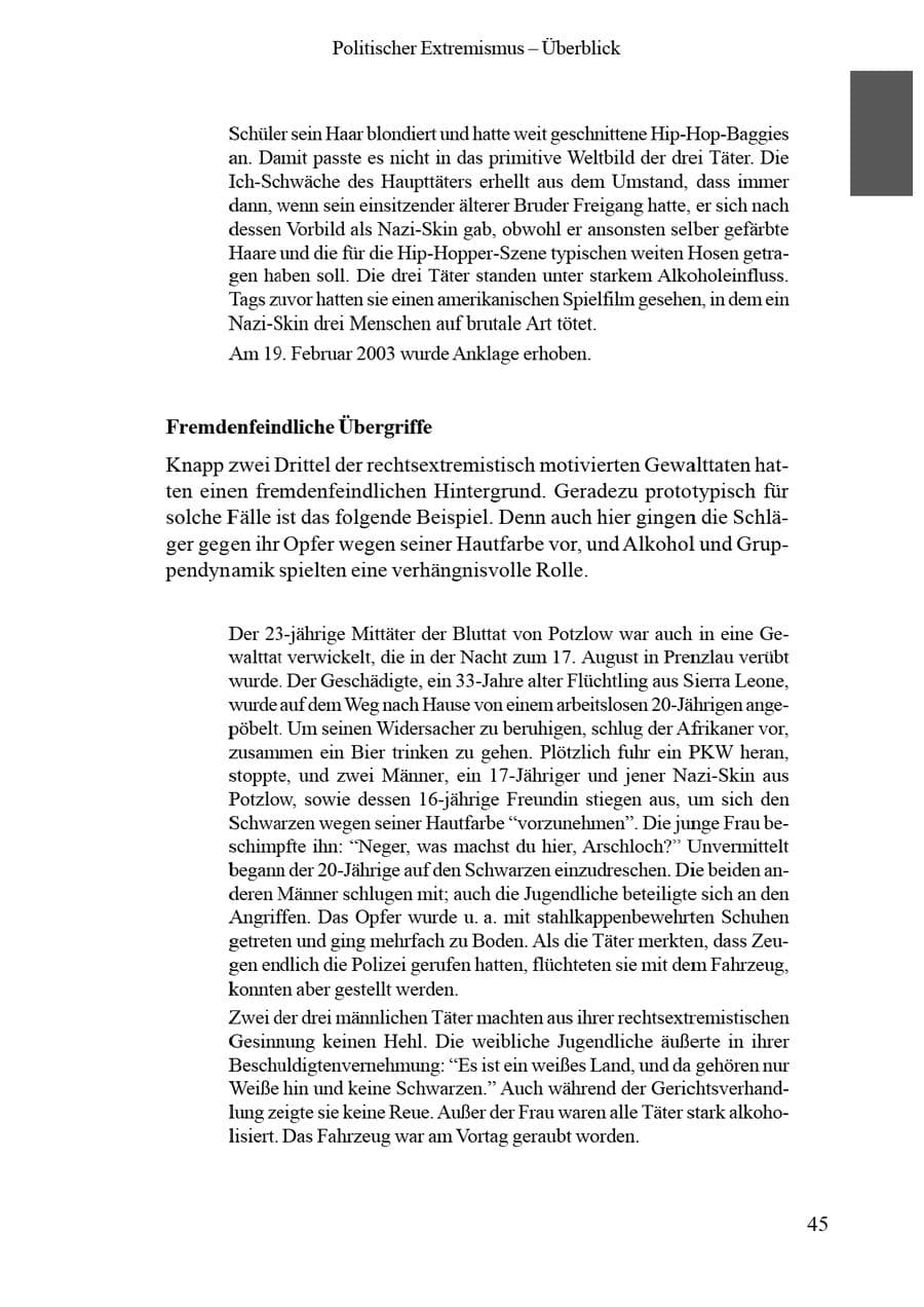 Seite 49 des Verfassungsschutzbericht 2002 Brandenburg