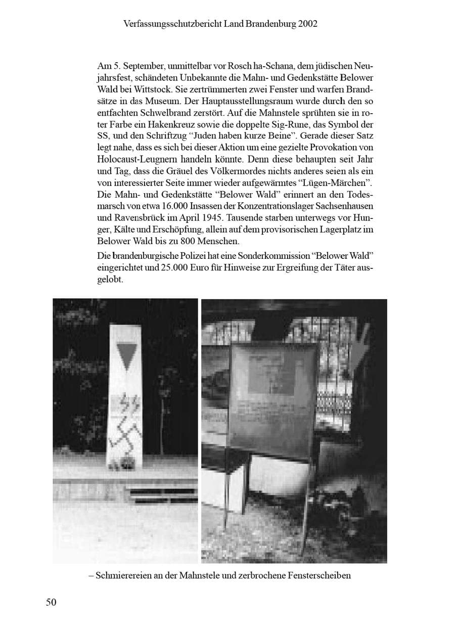 Seite 54 des Verfassungsschutzbericht 2002 Brandenburg