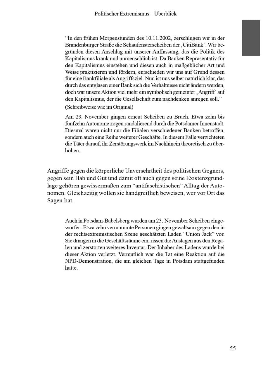 Seite 59 des Verfassungsschutzbericht 2002 Brandenburg