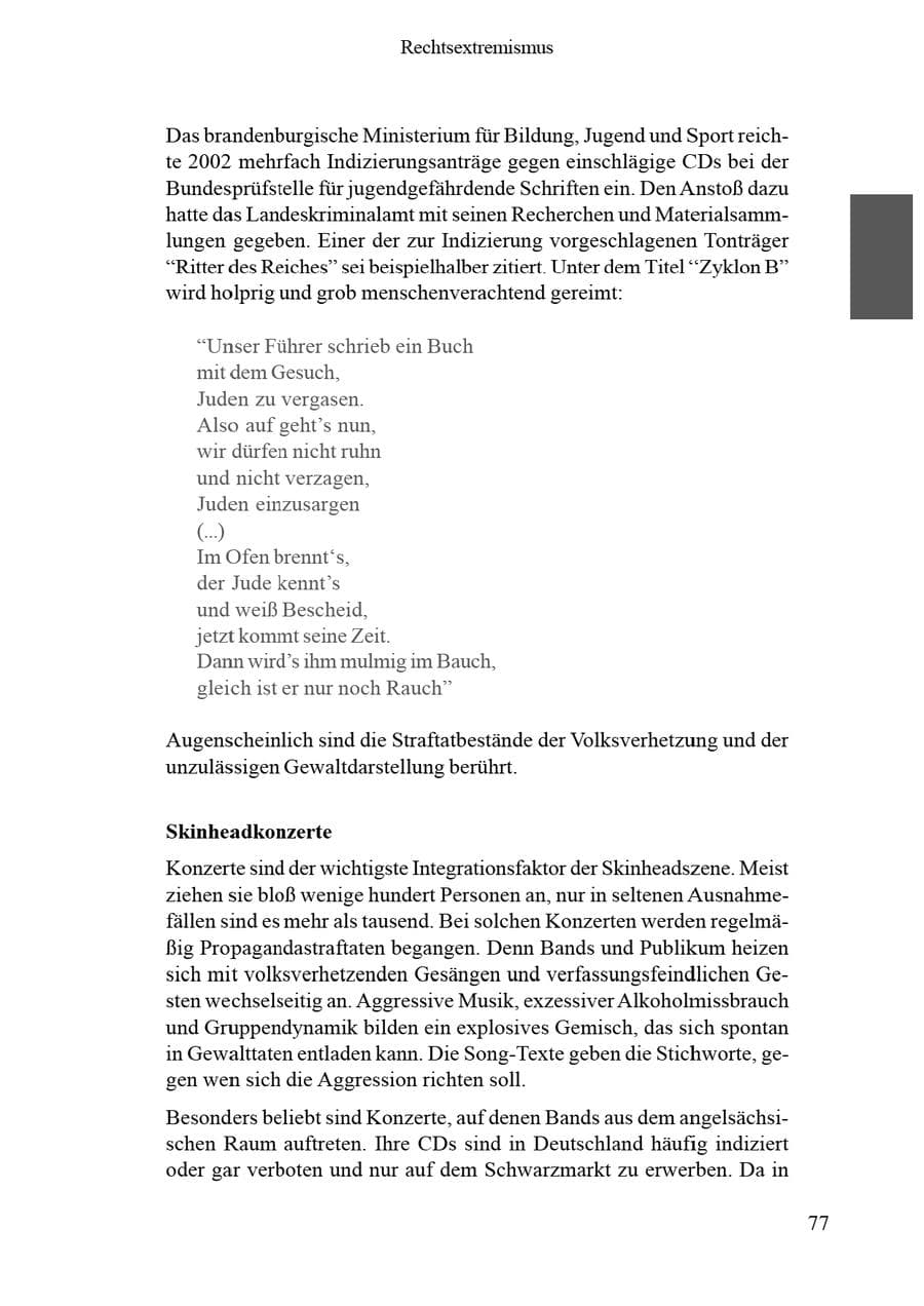 Seite 81 des Verfassungsschutzbericht 2002 Brandenburg
