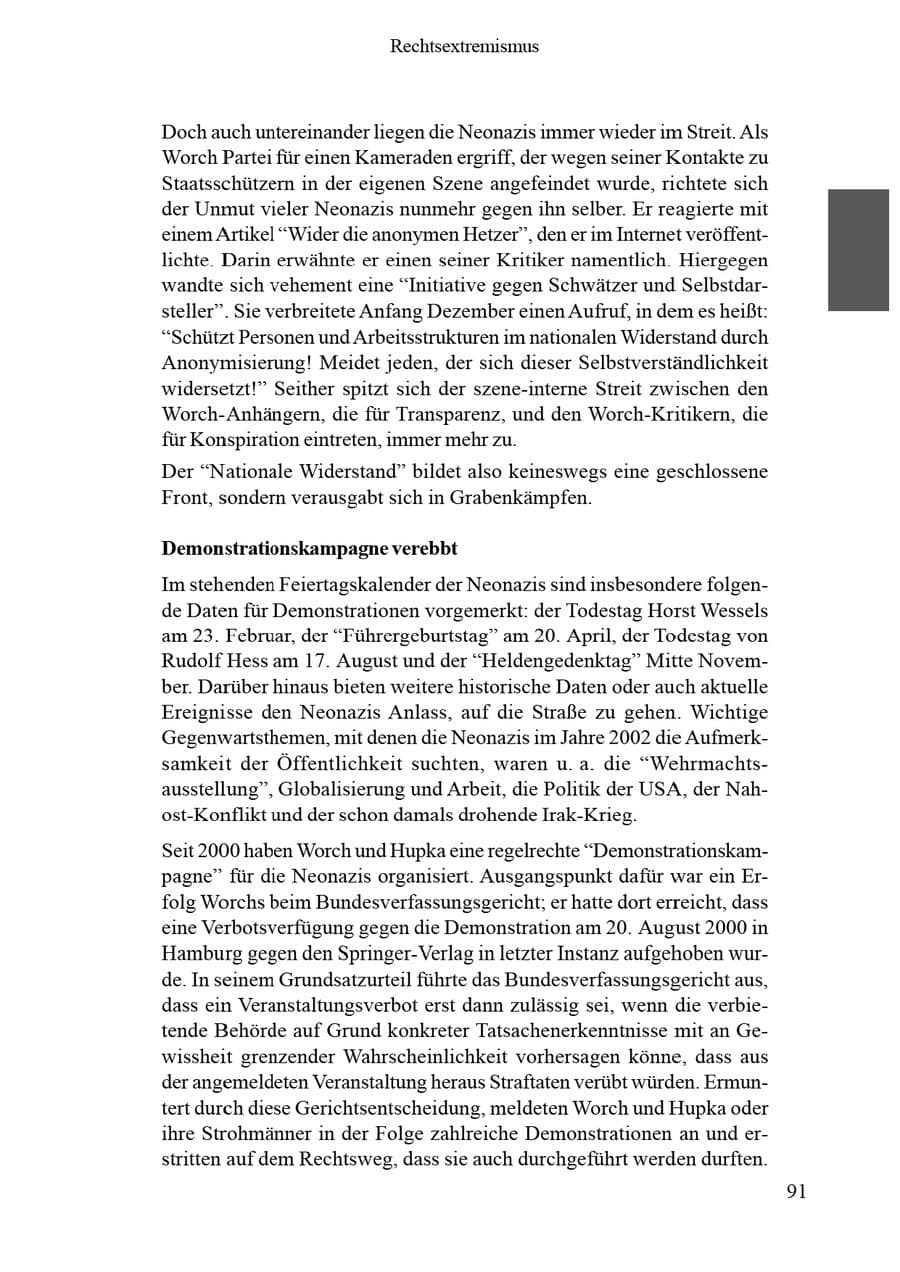 Seite 95 des Verfassungsschutzbericht 2002 Brandenburg