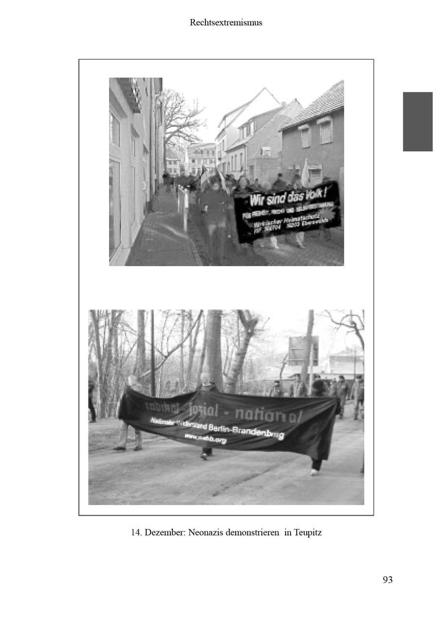 Seite 97 des Verfassungsschutzbericht 2002 Brandenburg