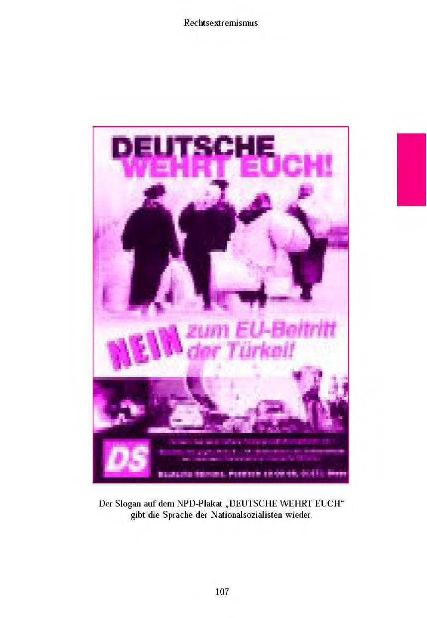 Seite 109 des Verfassungsschutzbericht 2003 Brandenburg