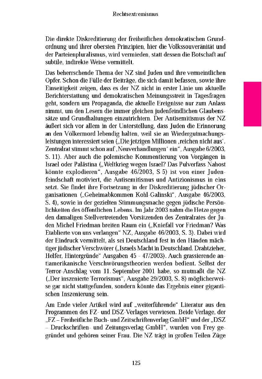 Seite 127 des Verfassungsschutzbericht 2003 Brandenburg