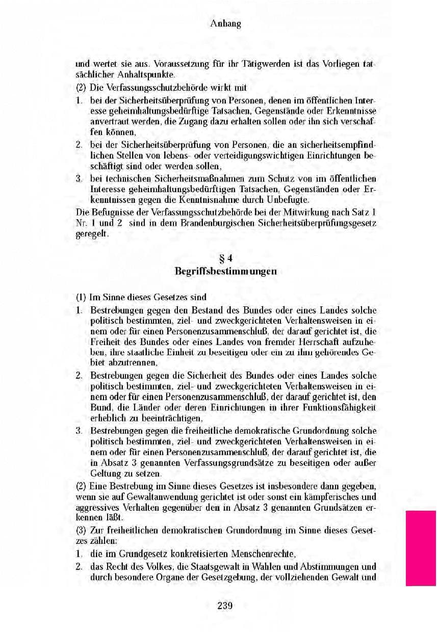 Seite 236 des Verfassungsschutzbericht 2003 Brandenburg