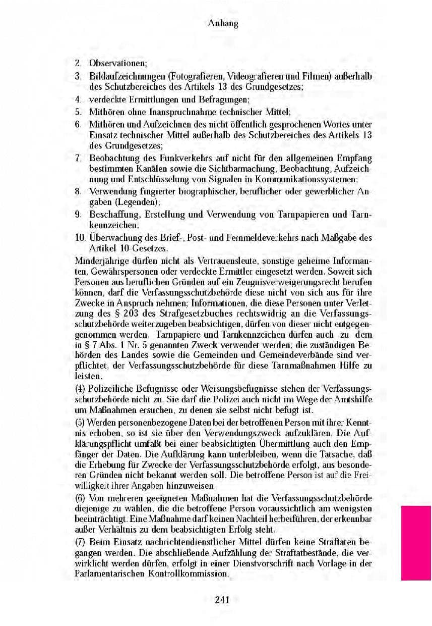 Seite 238 des Verfassungsschutzbericht 2003 Brandenburg