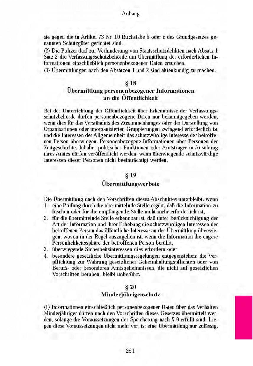 Seite 248 des Verfassungsschutzbericht 2003 Brandenburg