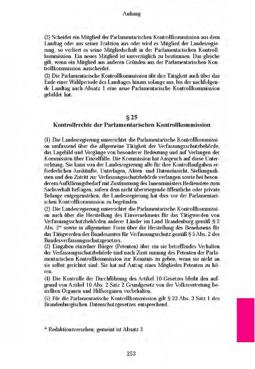 Seite 250 des Verfassungsschutzbericht 2003 Brandenburg