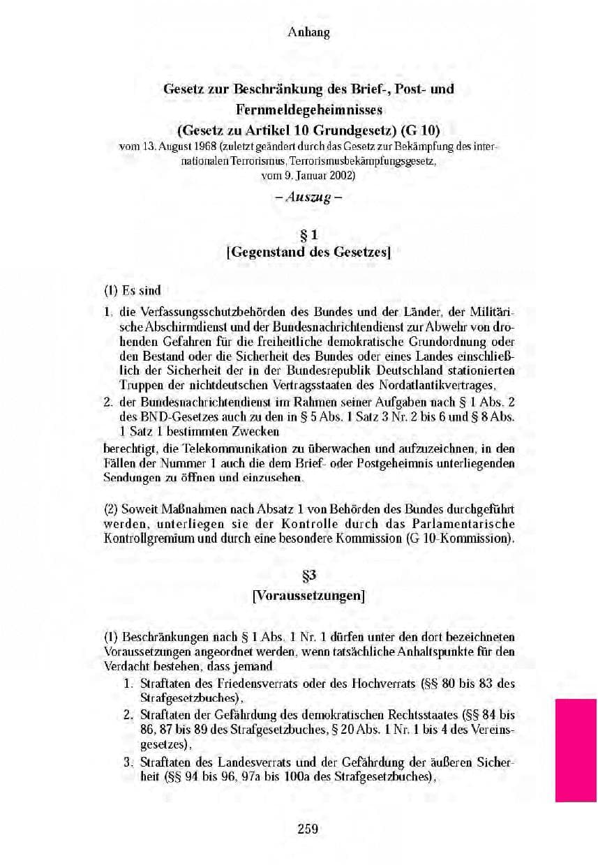 Seite 256 des Verfassungsschutzbericht 2003 Brandenburg