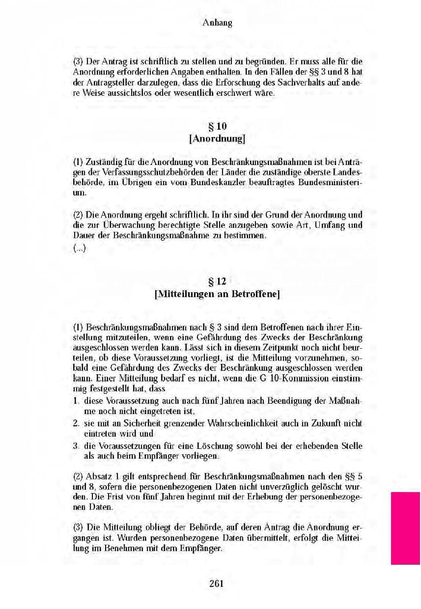 Seite 258 des Verfassungsschutzbericht 2003 Brandenburg