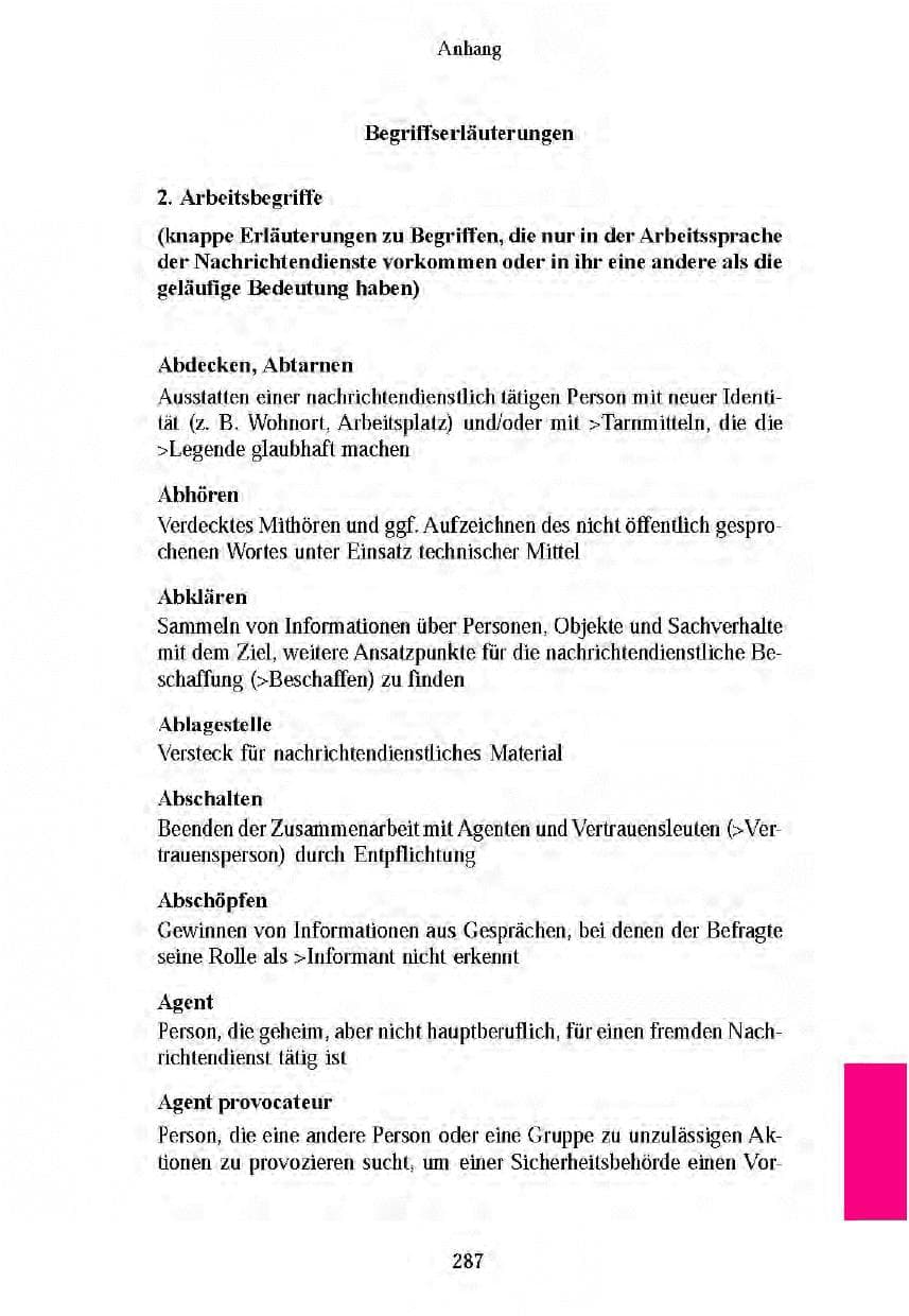 Seite 284 des Verfassungsschutzbericht 2003 Brandenburg