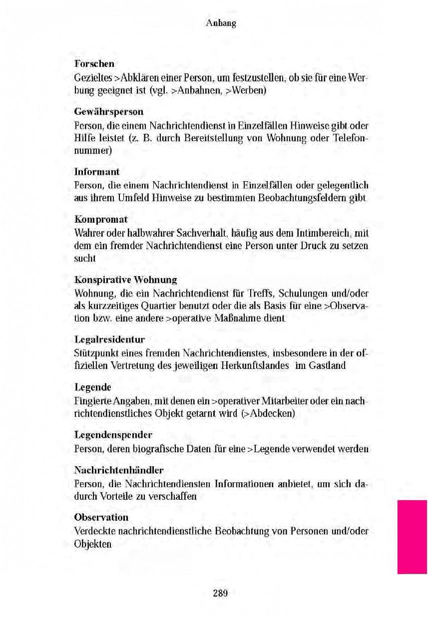 Seite 286 des Verfassungsschutzbericht 2003 Brandenburg