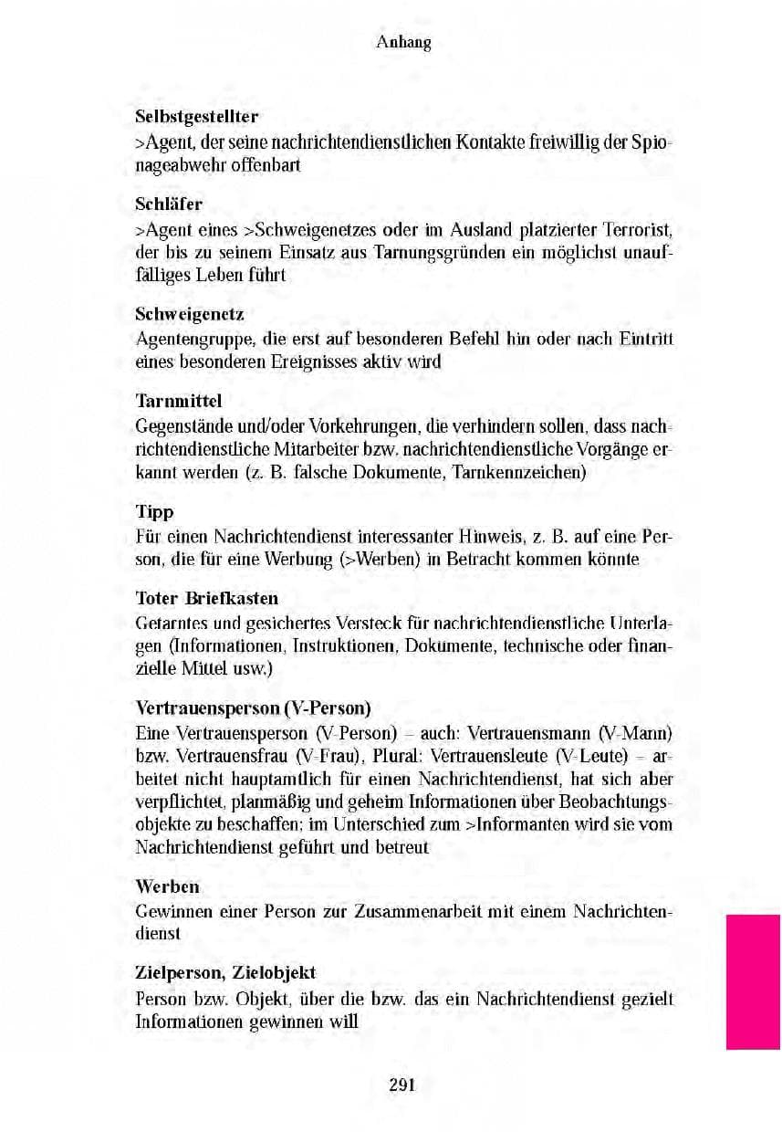 Seite 288 des Verfassungsschutzbericht 2003 Brandenburg