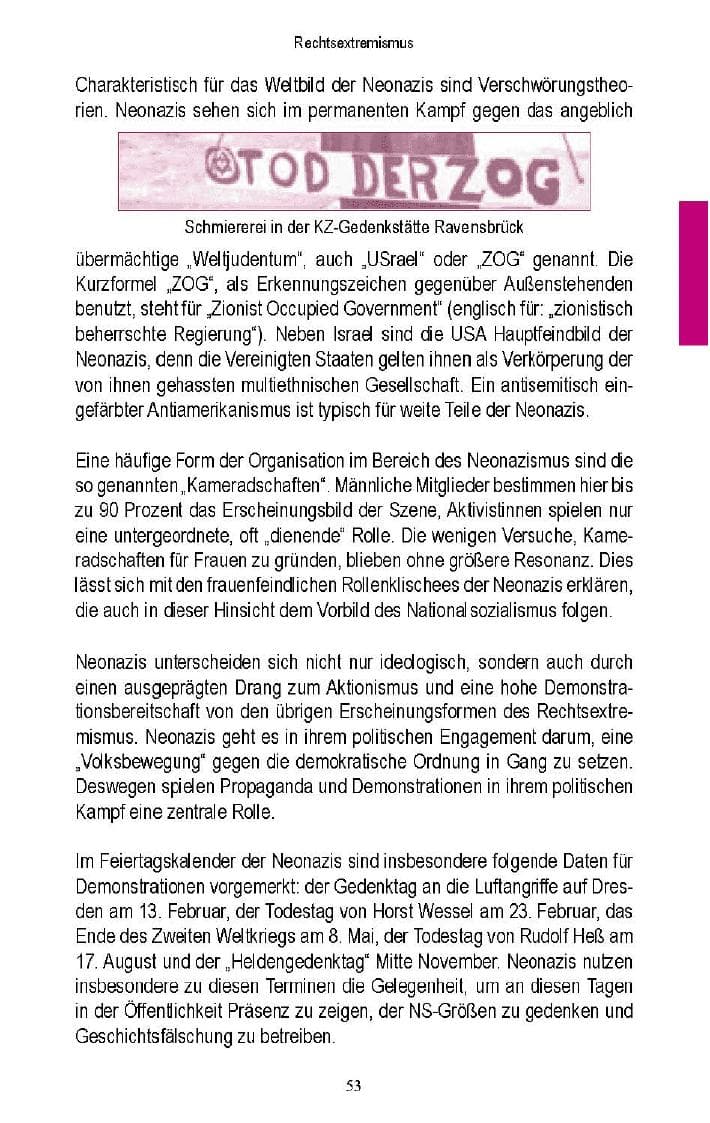 Seite 51 des Verfassungsschutzbericht 2005 Brandenburg