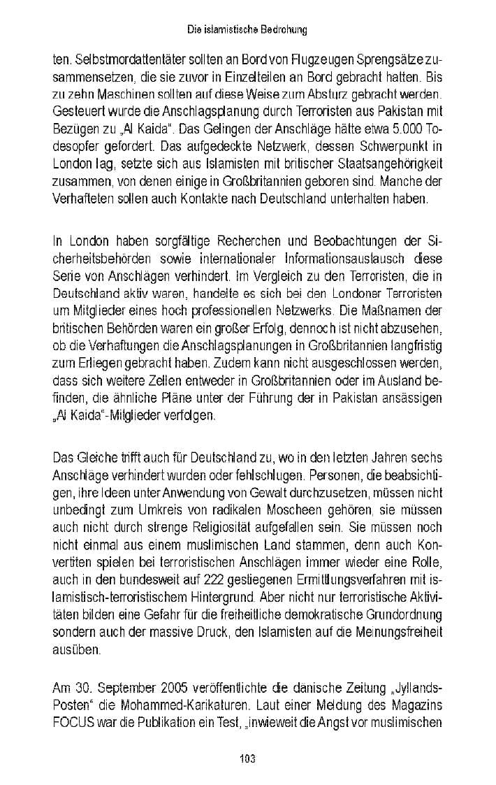 Seite 98 des Verfassungsschutzbericht 2006 Brandenburg