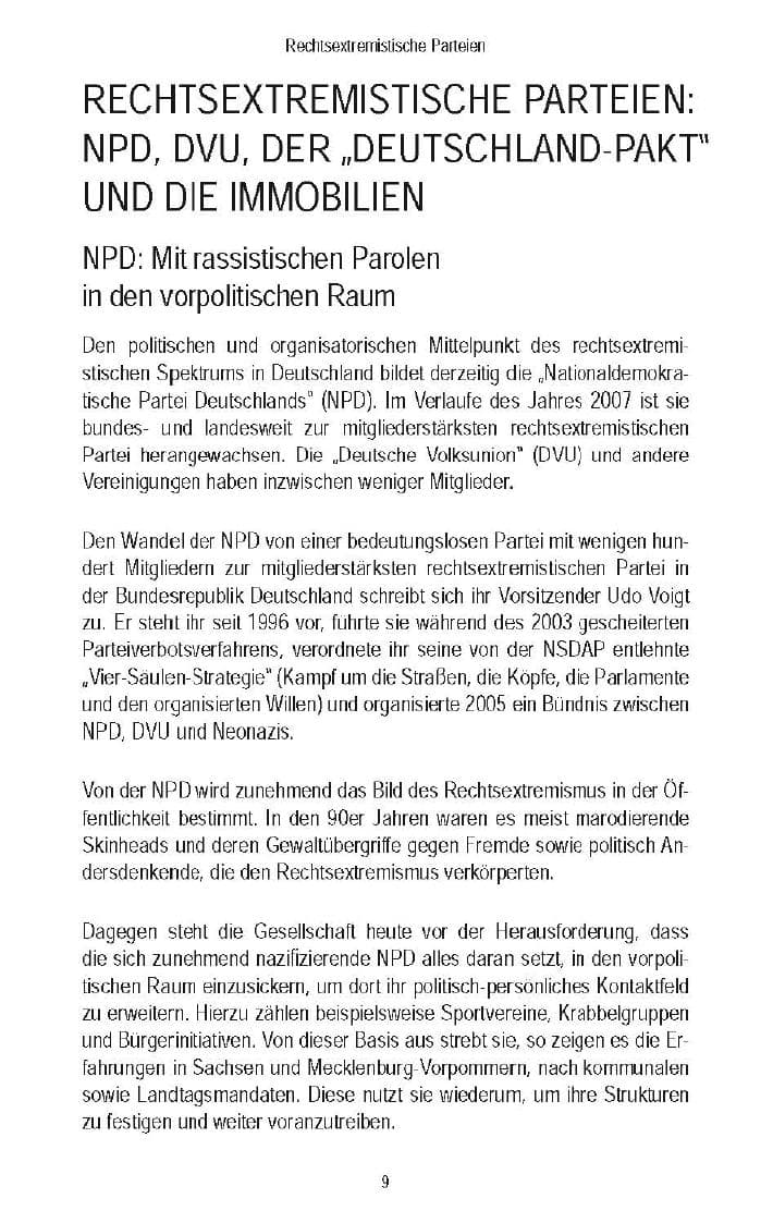 Seite 12 des Verfassungsschutzbericht 2007 Brandenburg