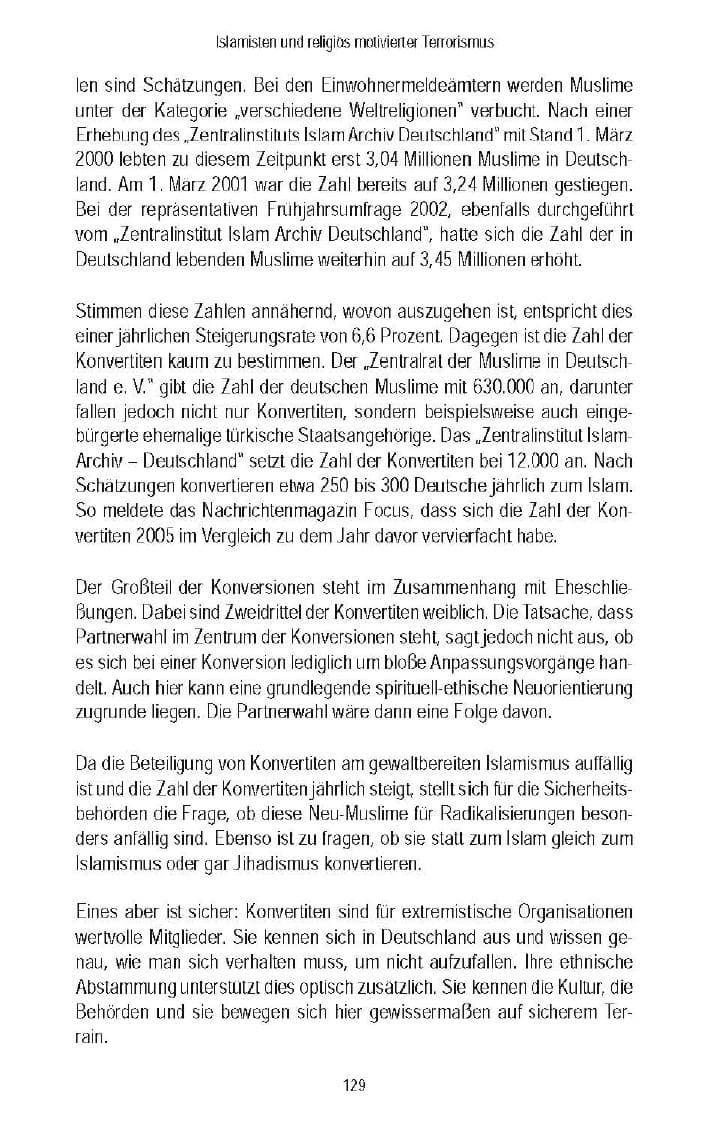 Seite 129 des Verfassungsschutzbericht 2007 Brandenburg