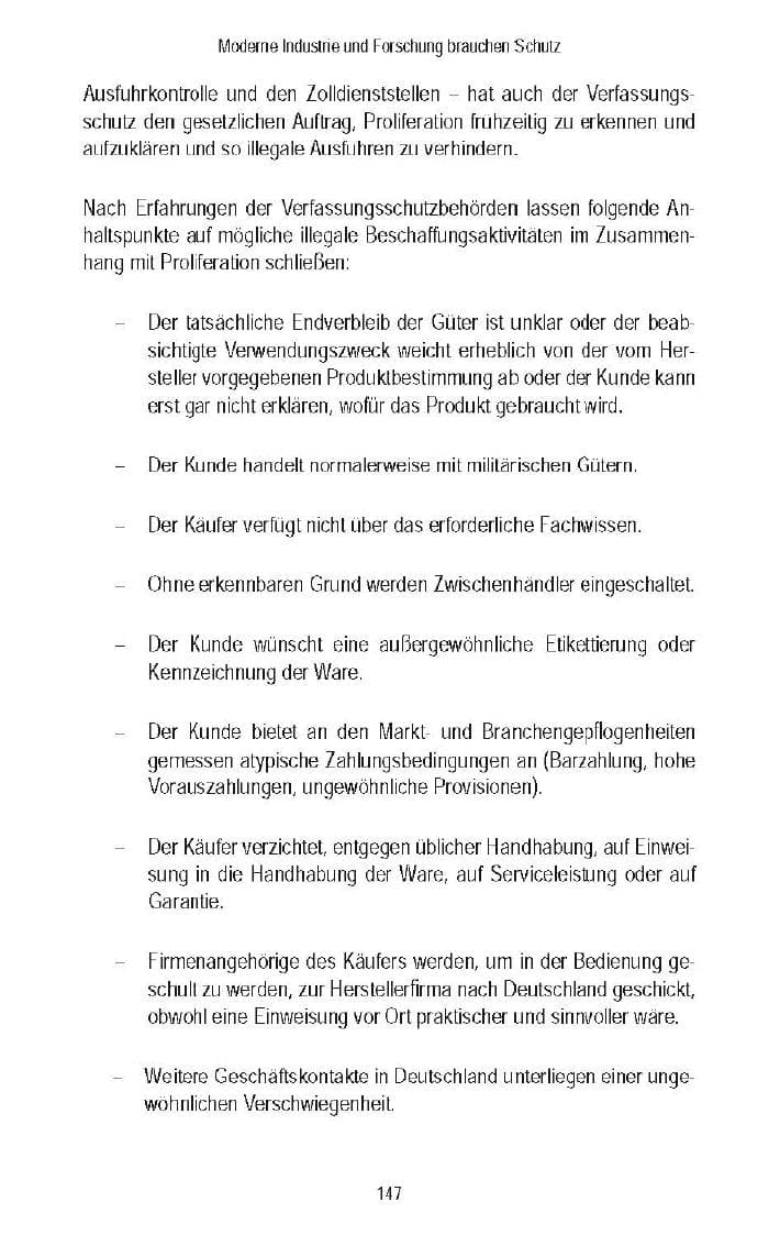 Seite 145 des Verfassungsschutzbericht 2007 Brandenburg