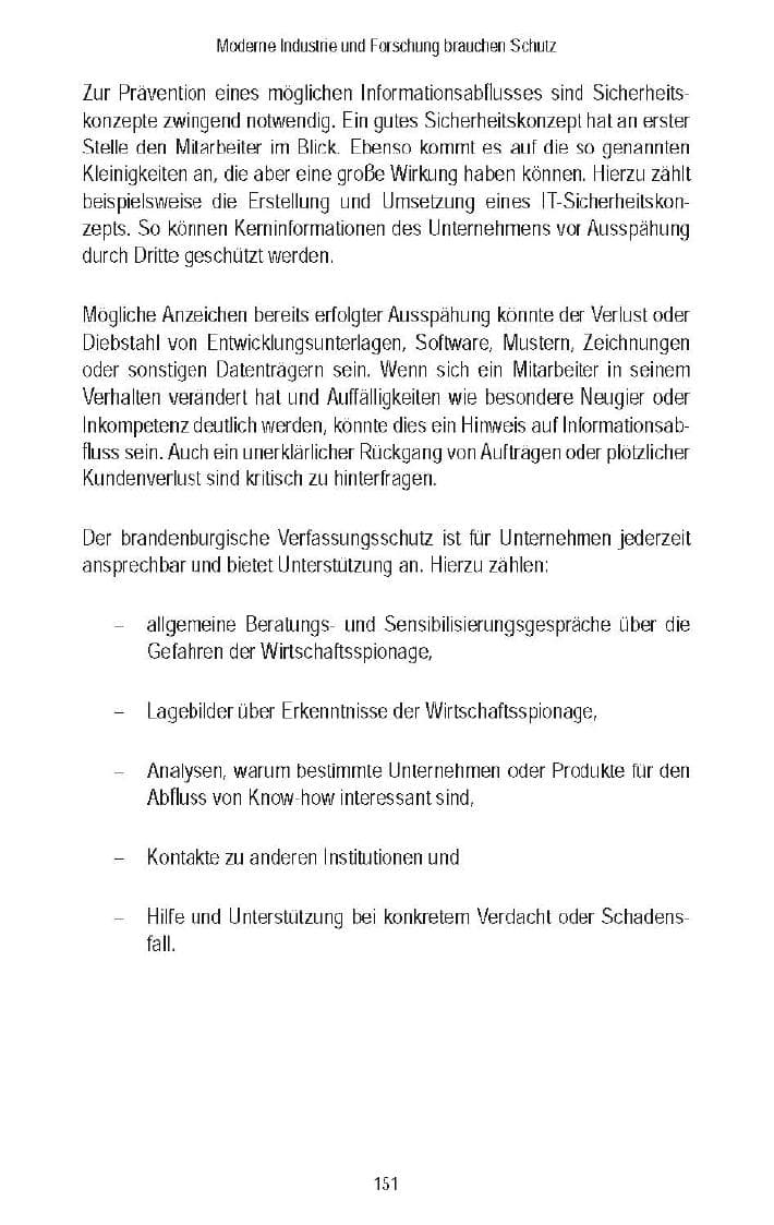 Seite 149 des Verfassungsschutzbericht 2007 Brandenburg