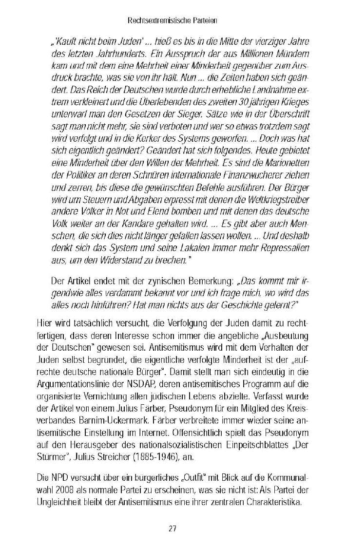 Seite 30 des Verfassungsschutzbericht 2007 Brandenburg