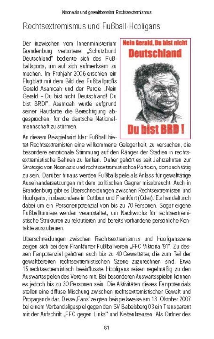 Seite 83 des Verfassungsschutzbericht 2007 Brandenburg