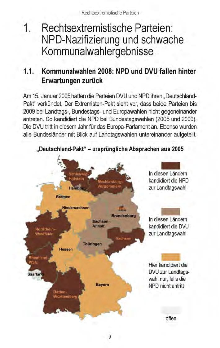 Seite 11 des Verfassungsschutzbericht 2008 Brandenburg