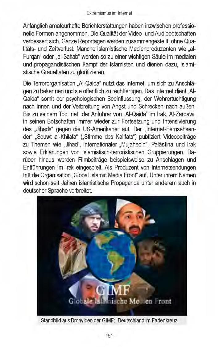 Seite 153 des Verfassungsschutzbericht 2008 Brandenburg