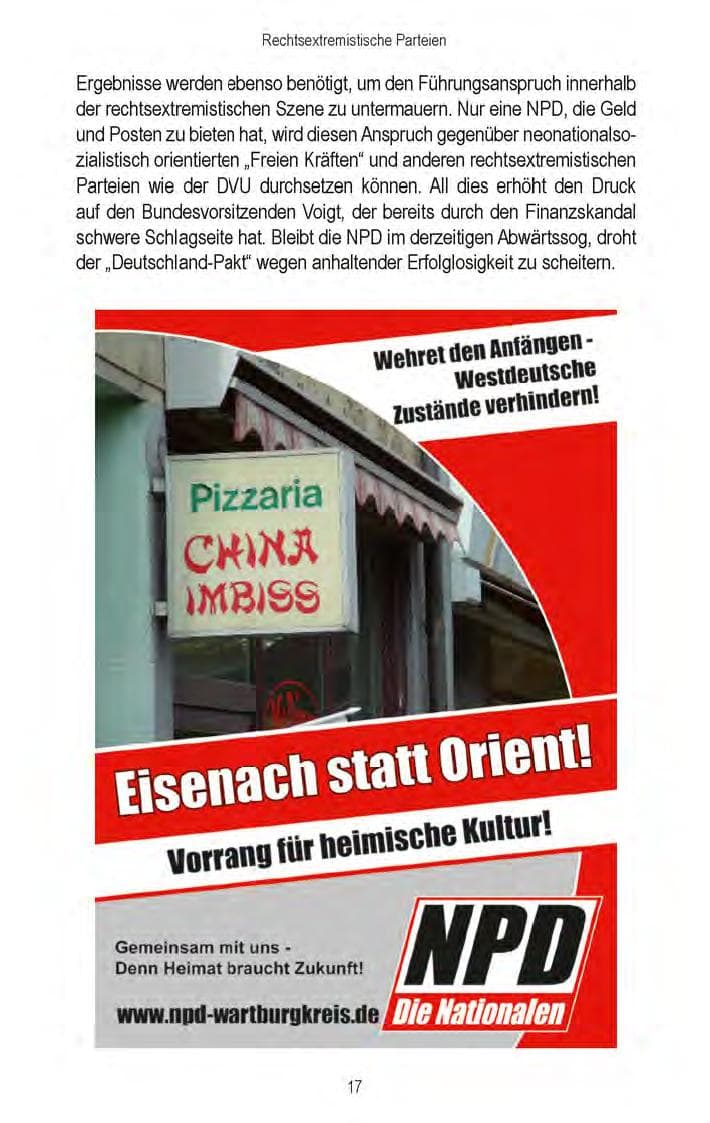 Seite 19 des Verfassungsschutzbericht 2008 Brandenburg