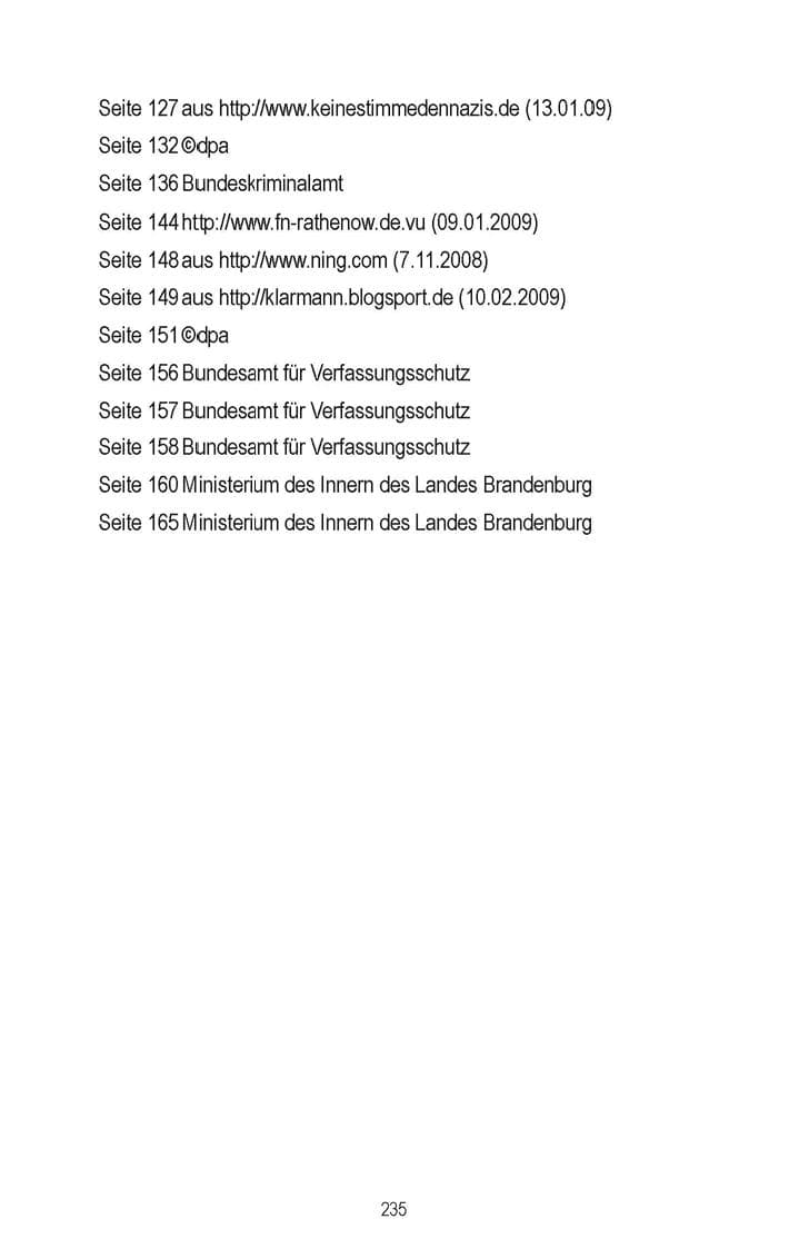 Seite 193 des Verfassungsschutzbericht 2008 Brandenburg