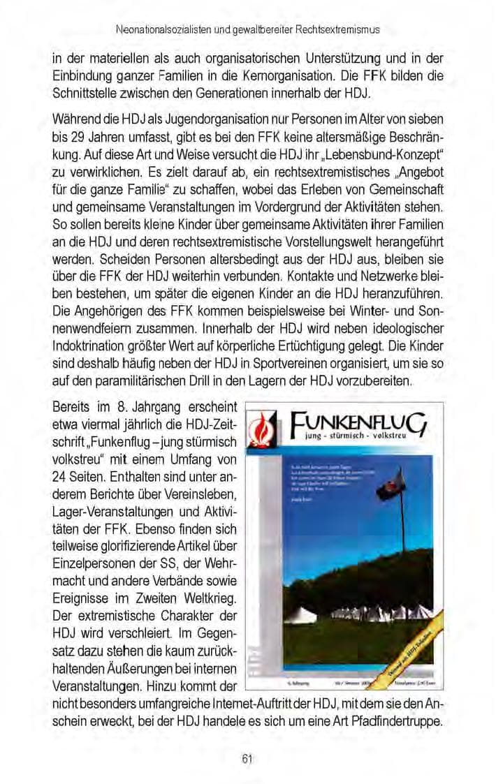 Seite 63 des Verfassungsschutzbericht 2008 Brandenburg
