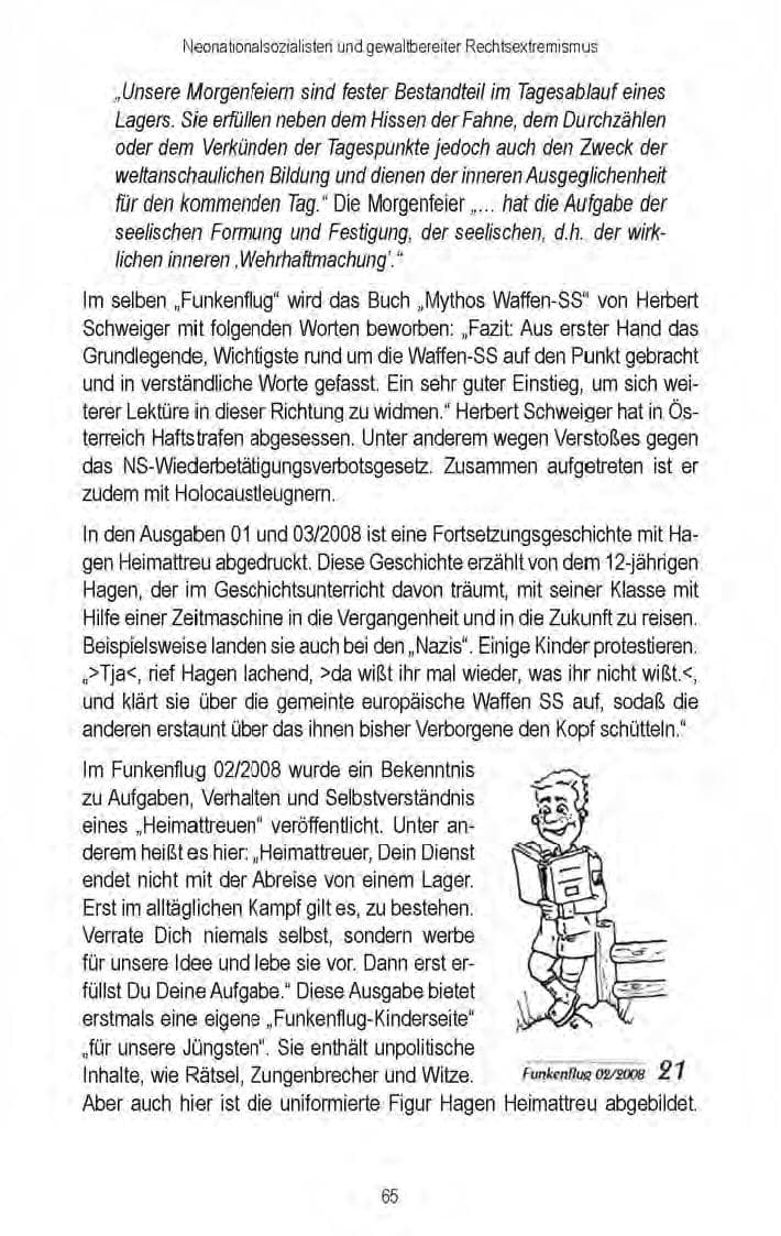 Seite 67 des Verfassungsschutzbericht 2008 Brandenburg