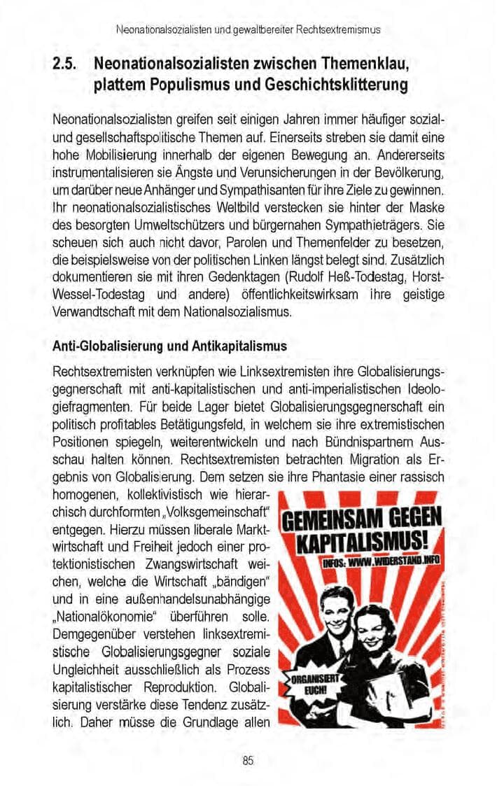 Seite 87 des Verfassungsschutzbericht 2008 Brandenburg