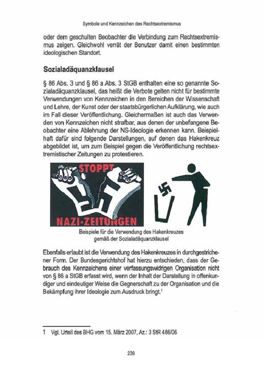 Seite 241 des Verfassungsschutzbericht 2009 Brandenburg
