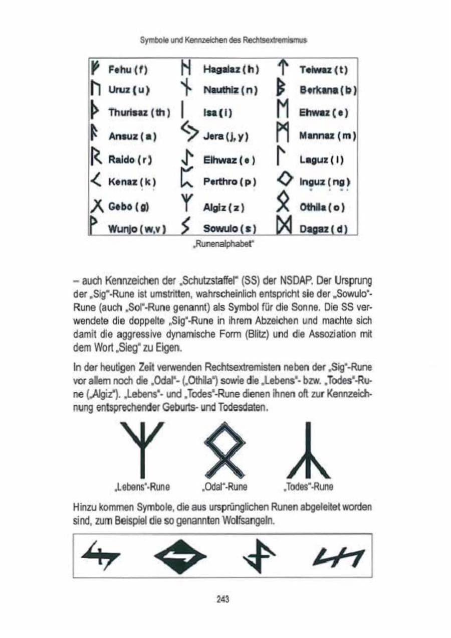 Seite 245 des Verfassungsschutzbericht 2009 Brandenburg