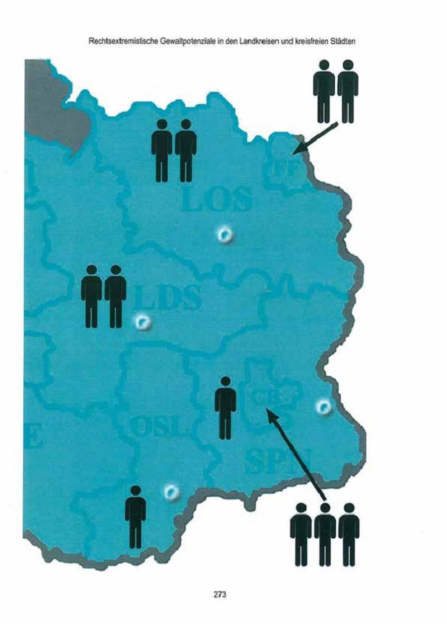 Seite 275 des Verfassungsschutzbericht 2009 Brandenburg