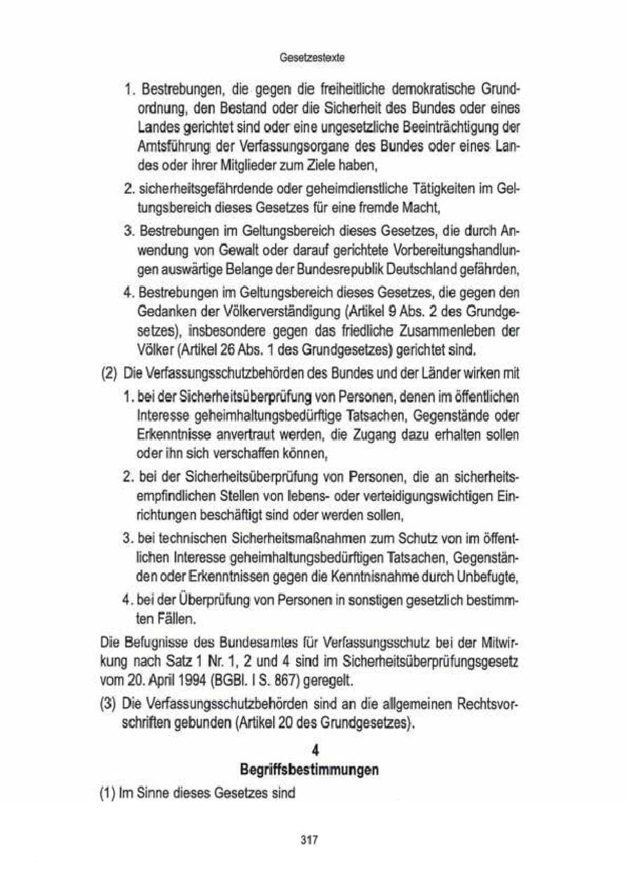 Seite 319 des Verfassungsschutzbericht 2009 Brandenburg