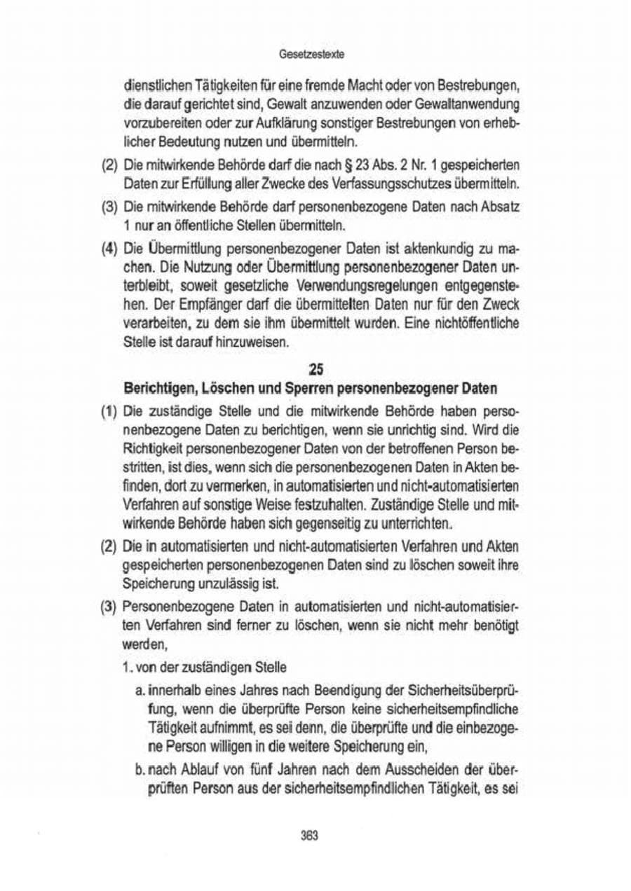 Seite 365 des Verfassungsschutzbericht 2009 Brandenburg