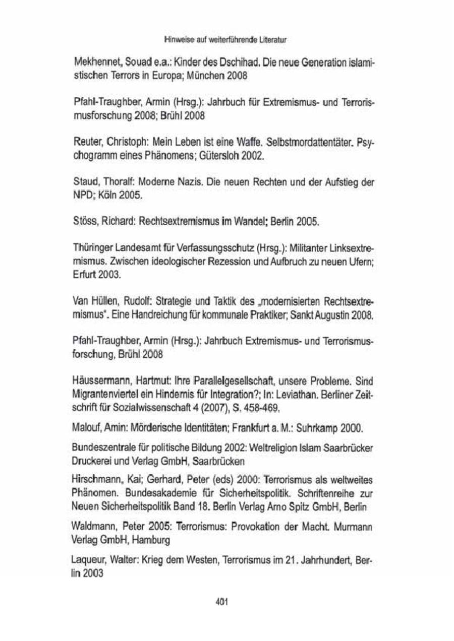 Seite 403 des Verfassungsschutzbericht 2009 Brandenburg