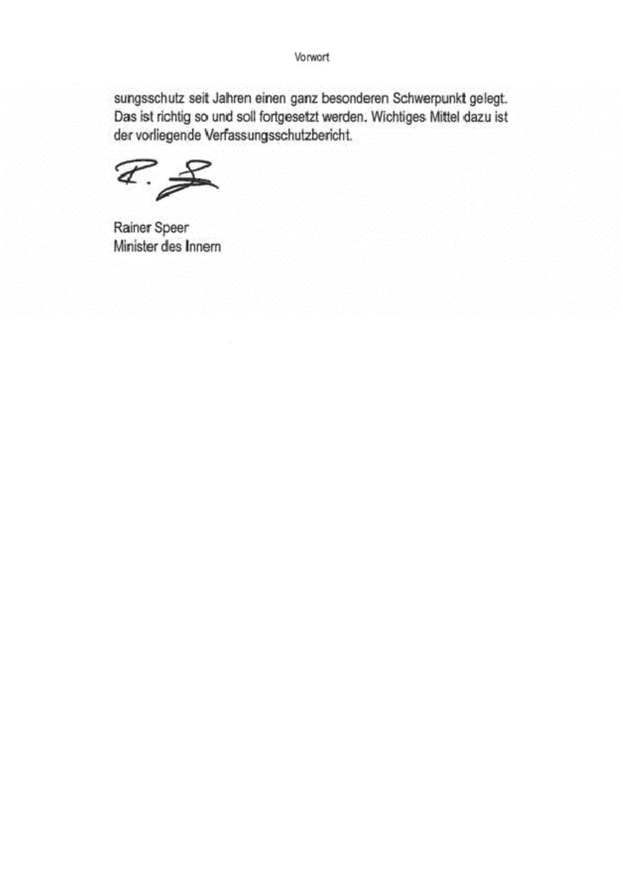 Seite 7 des Verfassungsschutzbericht 2009 Brandenburg