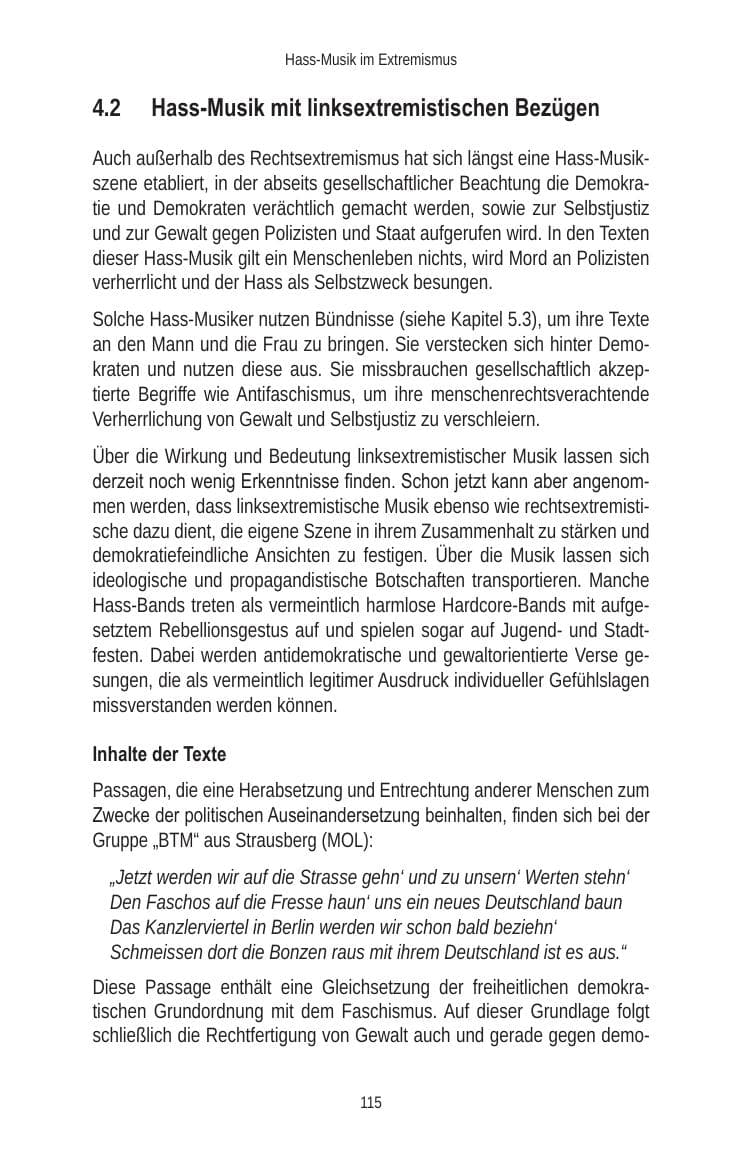 Seite 117 des Verfassungsschutzbericht 2010 Brandenburg