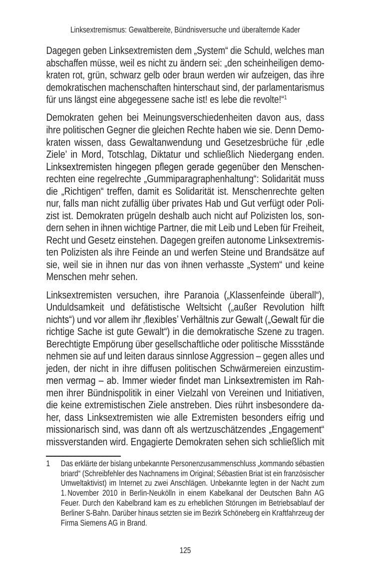 Seite 127 des Verfassungsschutzbericht 2010 Brandenburg