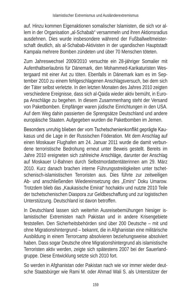 Seite 159 des Verfassungsschutzbericht 2010 Brandenburg