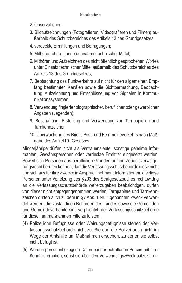 Seite 269 des Verfassungsschutzbericht 2010 Brandenburg
