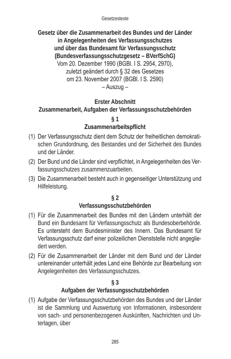 Seite 285 des Verfassungsschutzbericht 2010 Brandenburg