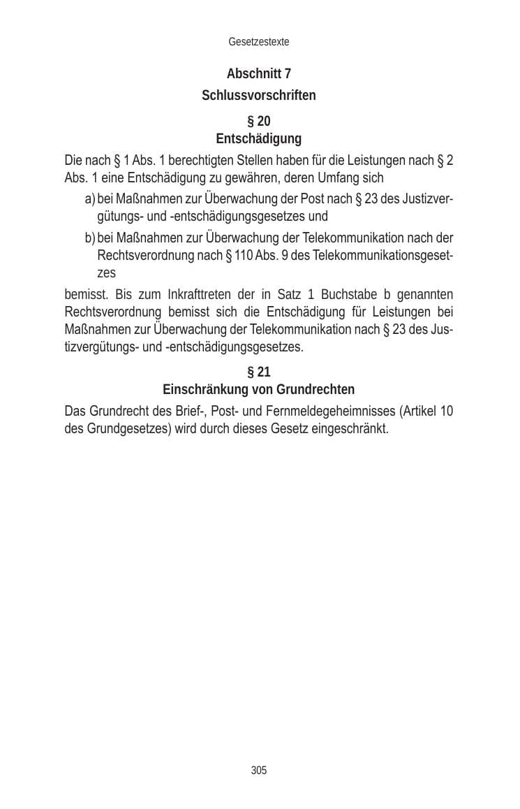 Seite 305 des Verfassungsschutzbericht 2010 Brandenburg