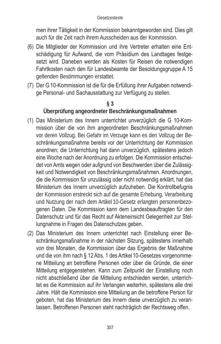 Seite 307 des Verfassungsschutzbericht 2010 Brandenburg