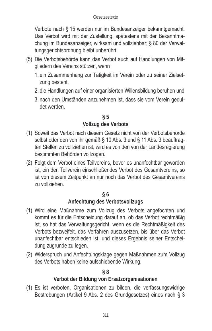 Seite 311 des Verfassungsschutzbericht 2010 Brandenburg