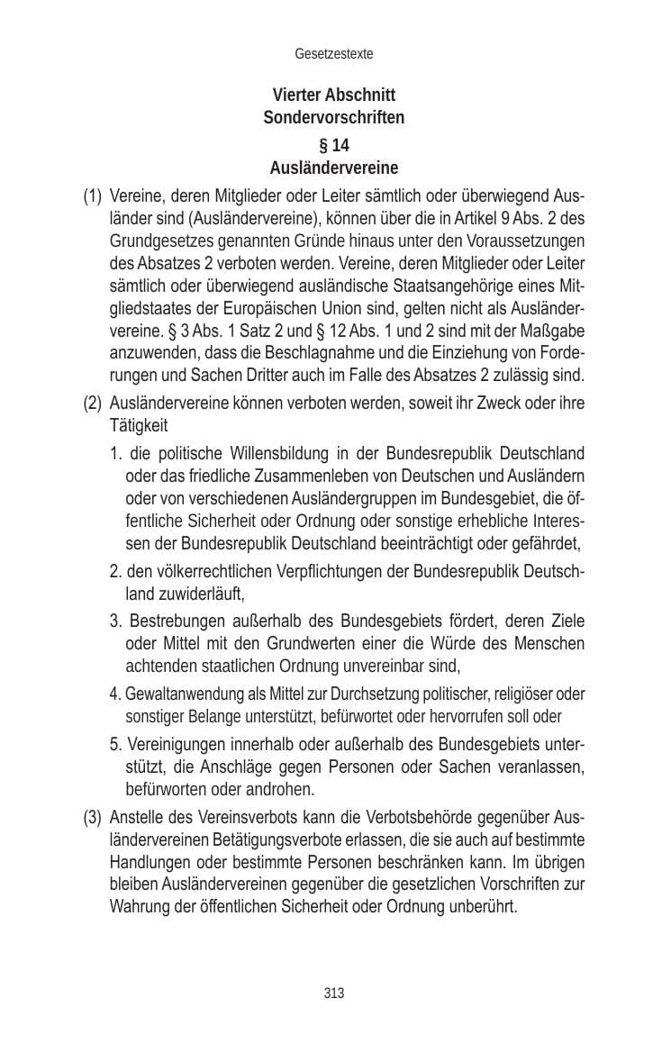 Seite 313 des Verfassungsschutzbericht 2010 Brandenburg