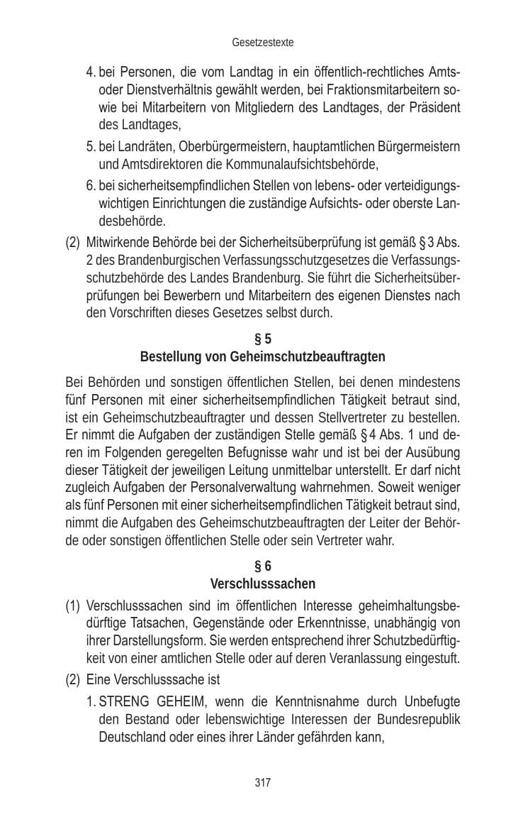 Seite 317 des Verfassungsschutzbericht 2010 Brandenburg